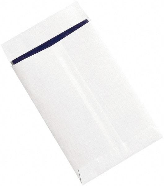 Made in USA - 9" Long x 6" Wide Peel-Off Self-Seal Flat Envelope - White - Apex Tool & Supply
