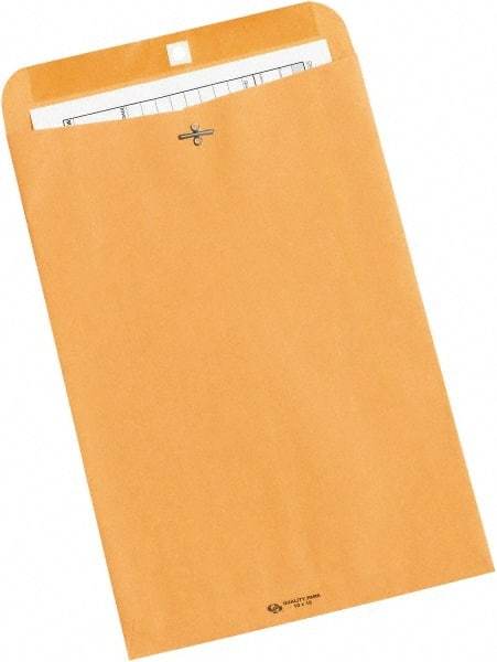 Made in USA - 15" Long x 10" Wide Clasp Envelope - Kraft - Apex Tool & Supply
