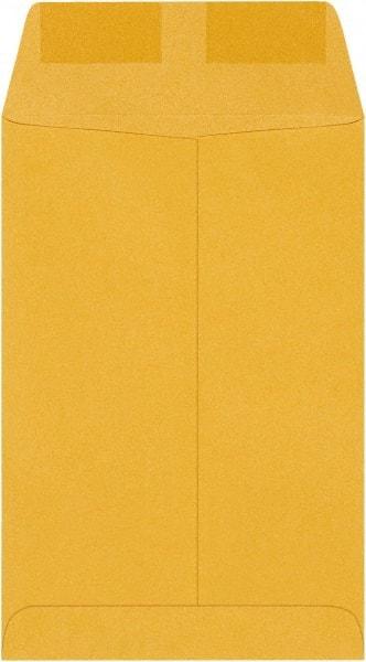Made in USA - 9" Long x 6" Wide Gummed Flap Brown Kraft Envelope - Kraft - Apex Tool & Supply