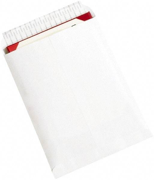 Made in USA - 12-1/2" Long x 9-1/2" Wide Peel-Off Self-Seal White Catalog Envelope - White - Apex Tool & Supply