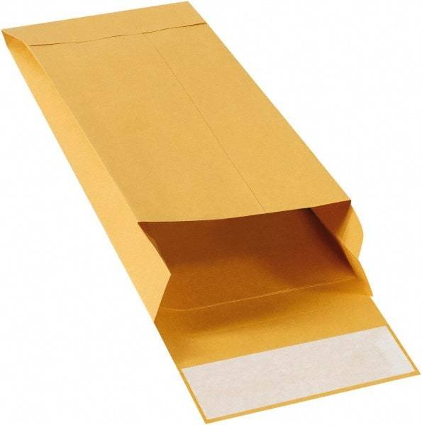 Made in USA - 11" Long x 5" Wide Peel-Off Self-Seal Natural Kraft Envelope - Kraft - Apex Tool & Supply