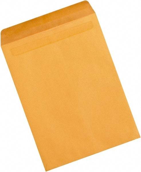 Made in USA - 15-1/2" Long x 12" Wide Self Seal Natural Kraft Envelope - Kraft - Apex Tool & Supply