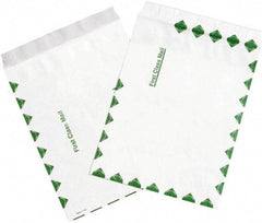 Dupont - 13" Long x 10" Wide Peel-Off Self-Seal Tyvek Flat Catalog Envelope with Printed First Class - White/Green - Apex Tool & Supply