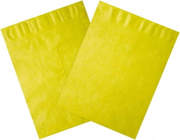 Dupont - 13" Long x 10" Wide Peel-Off Self-Seal Tyvek Flat Catalog Envelopes - Yellow - Apex Tool & Supply