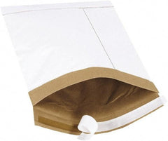 Made in USA - 12" Long x 7-1/4" Wide Peel-Off Self-Seal Padded Mailer - White - Apex Tool & Supply