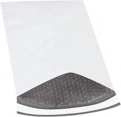 Made in USA - 14-1/2" Long x 9-1/2" Wide Peel-Off Self-Seal Padded Mailer - White - Apex Tool & Supply