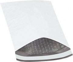 Made in USA - 10" Long x 6-1/2" Wide Peel-Off Self-Seal Padded Mailer - White - Apex Tool & Supply