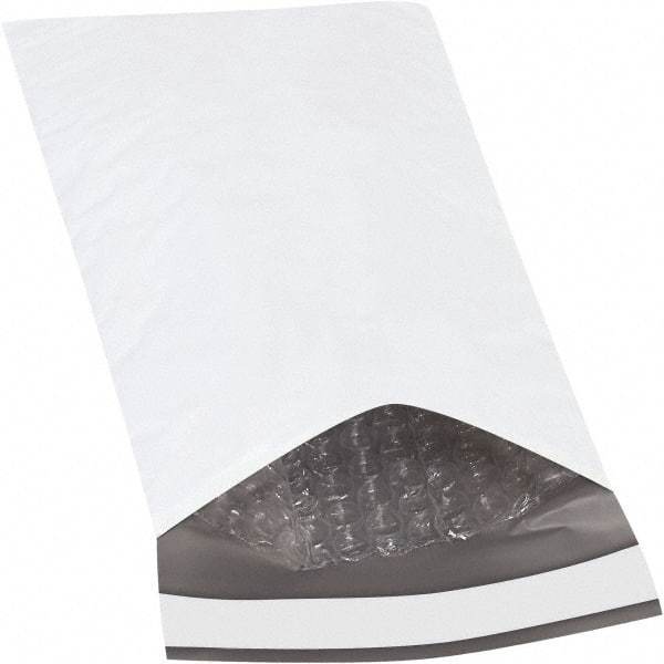 Made in USA - 10" Long x 5" Wide Peel-Off Self-Seal Padded Mailer - White - Apex Tool & Supply