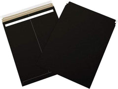 Made in USA - 21" Long x 17" Wide Peel-Off Self-Seal Flat Mailer - Black - Apex Tool & Supply
