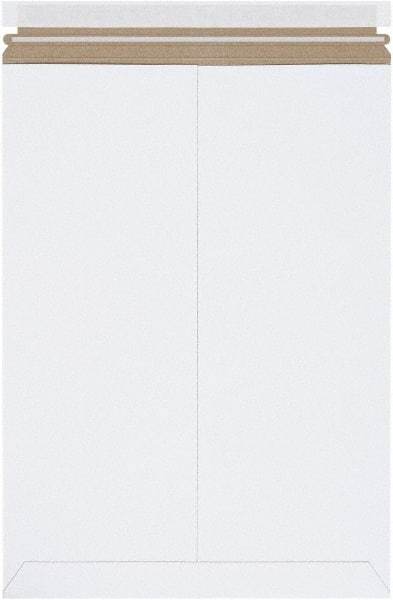 Made in USA - 18" Long x 13" Wide Peel-Off Self-Seal Flat Mailer - White - Apex Tool & Supply