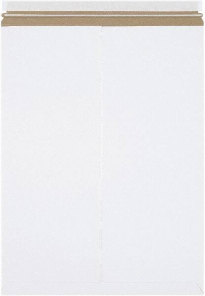 Made in USA - 24" Long x 18" Wide Peel-Off Self-Seal Flat Mailer - White - Apex Tool & Supply
