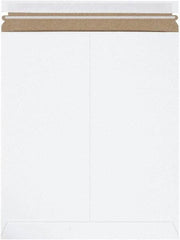 Made in USA - 15" Long x 12-3/4" Wide Peel-Off Self-Seal Flat Mailer - White - Apex Tool & Supply
