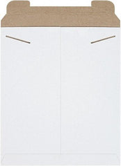 Made in USA - 15" Long x 12-3/4" Wide Regular Flat Mailer - White - Apex Tool & Supply