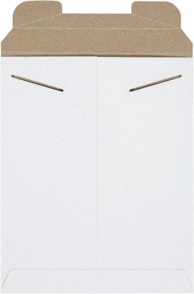 Made in USA - 12-1/4" Long x 9-3/4" Wide Regular Flat Mailer - White - Apex Tool & Supply