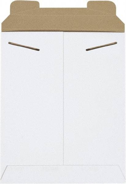 Made in USA - 10-1/2" Long x 8-1/2" Wide Regular Flat Mailer - White - Apex Tool & Supply