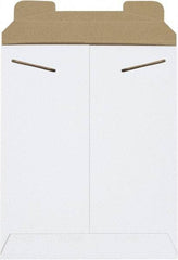 Made in USA - 10-1/2" Long x 8-1/2" Wide Regular Flat Mailer - White - Apex Tool & Supply