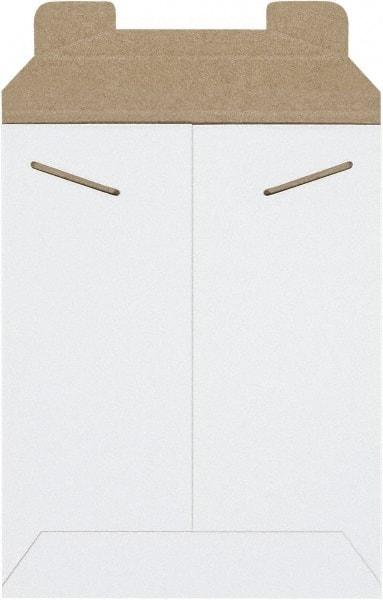 Made in USA - 9" Long x 7" Wide Regular Flat Mailer - White - Apex Tool & Supply