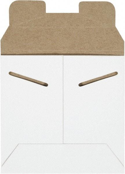 Made in USA - 5-1/8" Long x 5-1/2" Wide Regular Flat Mailer - White - Apex Tool & Supply