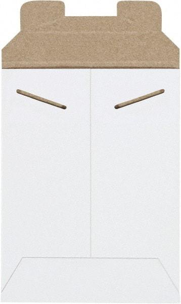 Made in USA - 8" Long x 6" Wide Regular Flat Mailer - White - Apex Tool & Supply