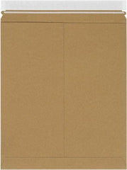 Made in USA - 15" Long x 12-3/4" Wide Peel-Off Self-Seal Flat Mailer - Kraft - Apex Tool & Supply