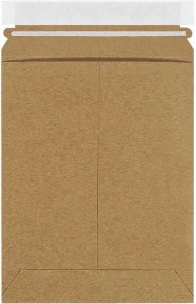 Made in USA - 9" Long x 7" Wide Peel-Off Self-Seal Flat Mailer - Kraft - Apex Tool & Supply