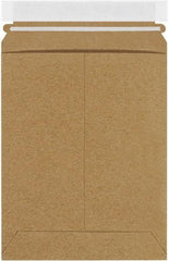 Made in USA - 9" Long x 7" Wide Peel-Off Self-Seal Flat Mailer - Kraft - Apex Tool & Supply