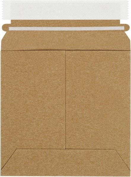 Made in USA - 6" Long x 6" Wide Peel-Off Self-Seal Flat Mailer - Kraft - Apex Tool & Supply