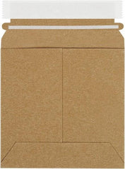 Made in USA - 6" Long x 6" Wide Peel-Off Self-Seal Flat Mailer - Kraft - Apex Tool & Supply