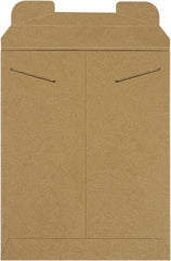 Made in USA - 12-1/4" Long x 9-3/4" Wide Regular Flat Mailer - Kraft - Apex Tool & Supply