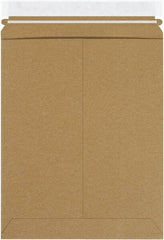 Made in USA - 12-1/4" Long x 9-3/4" Wide Peel-Off Self-Seal Flat Mailer - Kraft - Apex Tool & Supply
