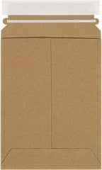 Made in USA - 8" Long x 6" Wide Peel-Off Self-Seal Flat Mailer - Kraft - Apex Tool & Supply