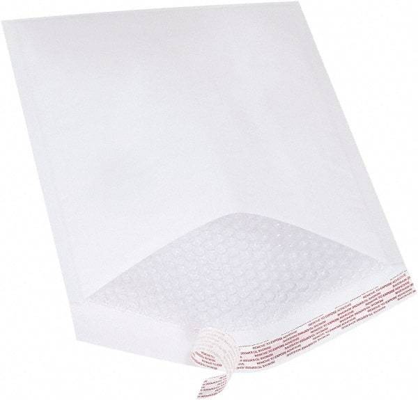 Value Collection - 16" Long x 10-1/2" Wide Peel-Off Self-Seal Bubble Mailer - White - Apex Tool & Supply