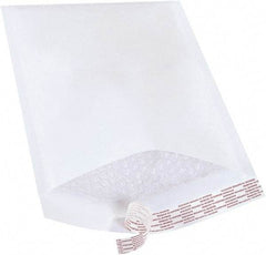 Made in USA - 14-1/2" Long x 8-1/2" Wide Peel-Off Self-Seal Bubble Mailer - White - Apex Tool & Supply