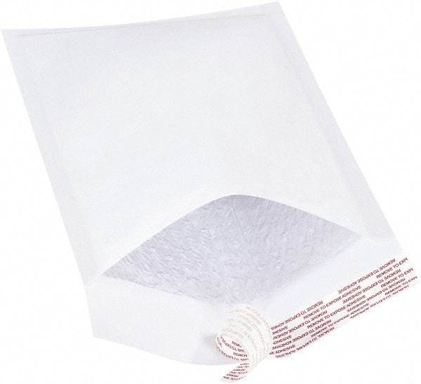 Value Collection - 12" Long x 7-1/4" Wide Peel-Off Self-Seal Bubble Mailer - White - Apex Tool & Supply