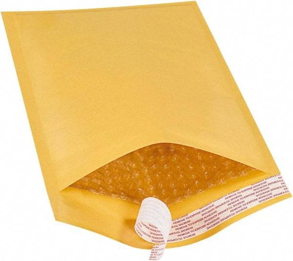 Value Collection - 12" Long x 7-1/4" Wide Peel-Off Self-Seal Bubble Mailer - Kraft - Apex Tool & Supply
