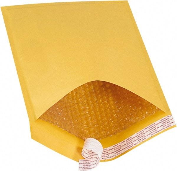 Made in USA - 16" Long x 10-1/2" Wide Peel-Off Self-Seal Bubble Mailer - Kraft - Apex Tool & Supply