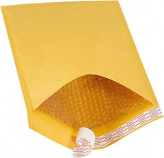Made in USA - 16" Long x 10-1/2" Wide Peel-Off Self-Seal Bubble Mailer - Kraft - Apex Tool & Supply