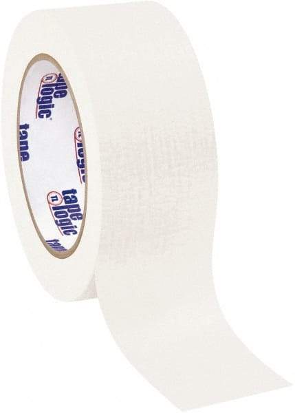 Tape Logic - 2" Wide x 60 Yd Long White Crepe Paper Masking Tape - 4.9 mil Thick - Apex Tool & Supply