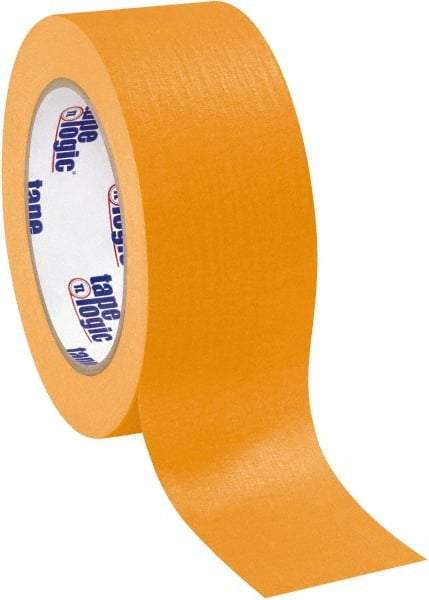 Tape Logic - 2" Wide x 60 Yd Long Orange Crepe Paper Masking Tape - 4.9 mil Thick - Apex Tool & Supply