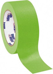 Tape Logic - 2" Wide x 60 Yd Long Green Crepe Paper Masking Tape - 4.9 mil Thick - Apex Tool & Supply