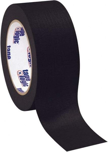 Tape Logic - 2" Wide x 60 Yd Long Black Crepe Paper Masking Tape - 4.9 mil Thick - Apex Tool & Supply
