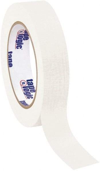 Tape Logic - 1" Wide x 60 Yd Long White Crepe Paper Masking Tape - 4.9 mil Thick - Apex Tool & Supply