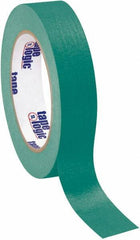 Tape Logic - 1" Wide x 60 Yd Long Green Crepe Paper Masking Tape - 4.9 mil Thick - Apex Tool & Supply