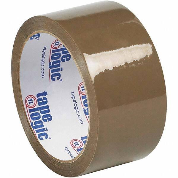 Tape Logic - 2" x 55 Yd Tan Rubber Adhesive Packaging Tape - Polypropylene Film Backing, 1.9 mil Thick, 22 Lb Tensile Strength - Apex Tool & Supply
