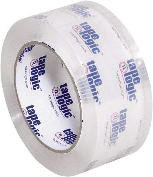 Tape Logic - 2" x 110 Yd Clear Acrylic Adhesive Packaging Tape - Polypropylene Film Backing, 2 mil Thick - Apex Tool & Supply
