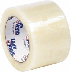 Tape Logic - 3" x 110 Yd Clear Hot Melt Adhesive Packaging Tape - Polypropylene Film Backing, 2 mil Thick - Apex Tool & Supply