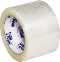 Tape Logic - 3" x 110 Yd Clear Hot Melt Adhesive Packaging Tape - Polypropylene Film Backing, 2.2 mil Thick - Apex Tool & Supply