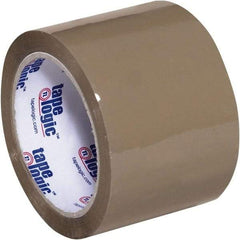 Tape Logic - 3" x 110 Yd Tan Acrylic Adhesive Packaging Tape - Polypropylene Film Backing, 2.6 mil Thick, 24.7 Lb Tensile Strength - Apex Tool & Supply