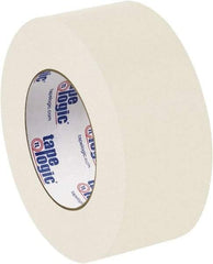 Tape Logic - 2" x 60 Yd Natural White Rubber Adhesive Packaging Tape - Paper Backing, 8 mil Thick - Apex Tool & Supply