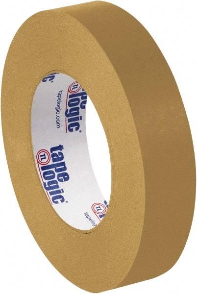 Tape Logic - 1" x 60 Yd Brown Rubber Adhesive Packaging Tape - Paper Backing, 7 mil Thick - Apex Tool & Supply